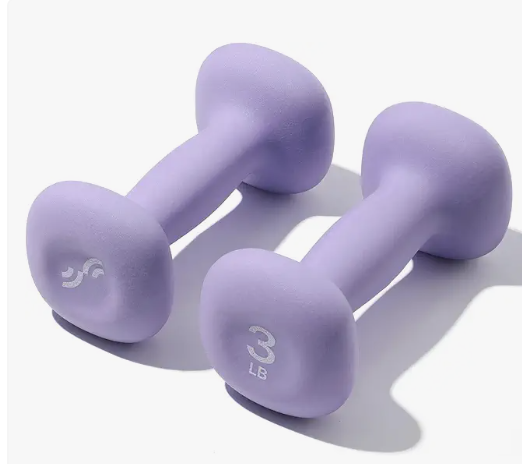 Light fixed-weight dumbbells