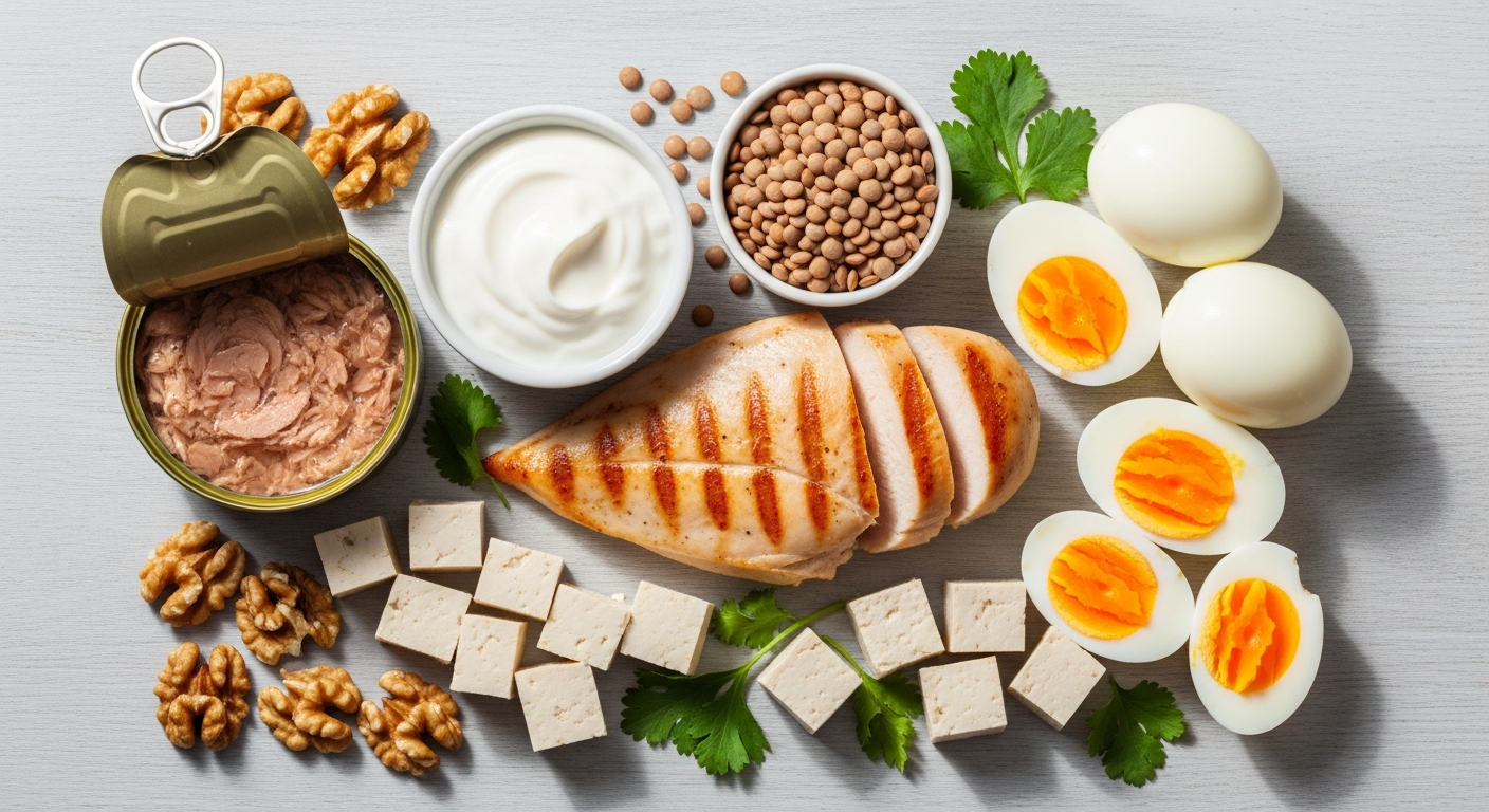 High-protein food groups for GLP-1 therapy